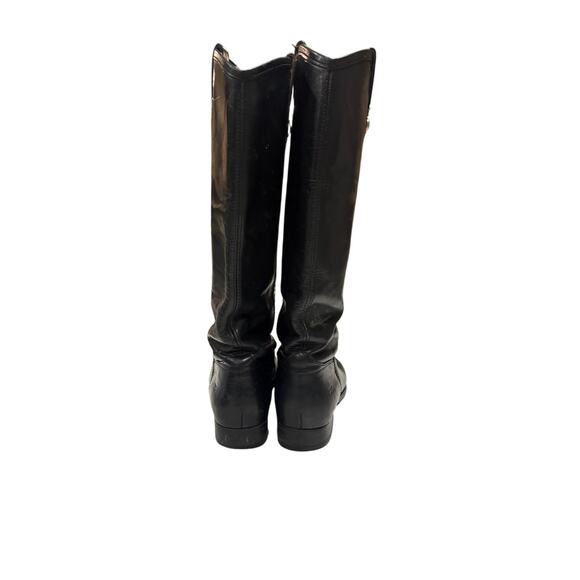 FRYE WOMENS BLACK LEATHER RIDING BOOT GUC SIZE 8 - Picture 6 of 8